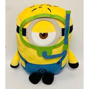 Despicable Me 4 Minion With Snorkel & Goggles Yellow Blue 15" Stuffed Plush Toy